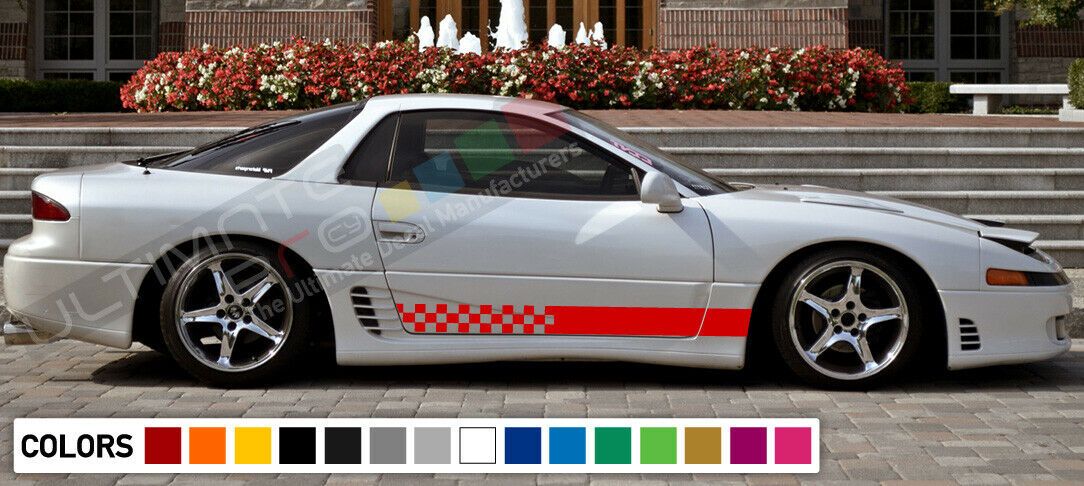 Decal sticker Stripe kit set For Mitsubishi 3000 gt mirror light 1990 ...