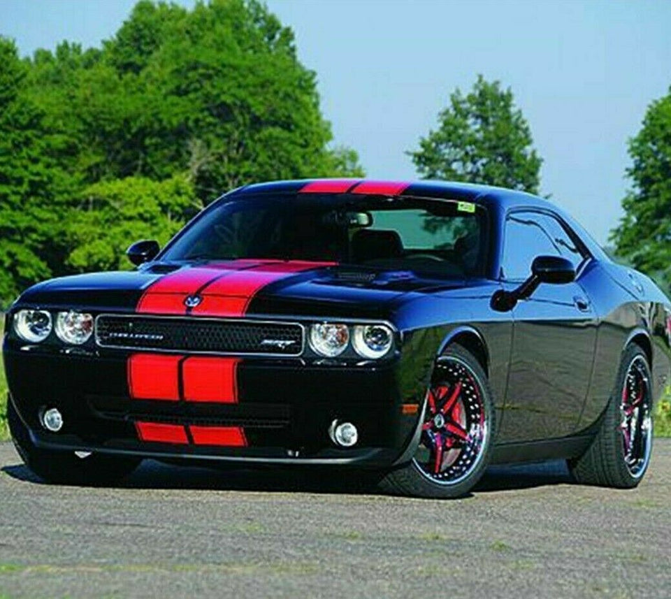 Decal Sticker Stripes Kit for Dodge Challenger SRT Headlight Door Sill Handle RT