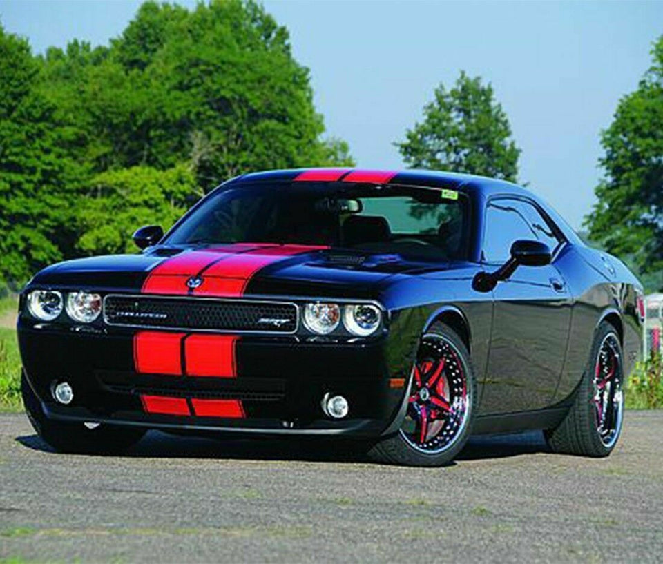 Decal Sticker Stripes Kit for Dodge Challenger SRT Headlight Door Sill Handle RT