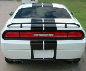 Dual stripes tween rally racing Decal Sticker Stripe lip Kit for Dodge Challenger RT Tail Light Scoop Splitter