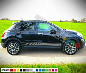 Decal sticker Stripe set For Fiat 500X Sport light xenon kit Led SUV Car Seat