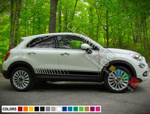 Decal sticker Stripe set For Fiat 500X Sport light xenon kit Led SUV Car Seat