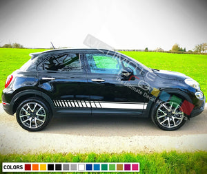 Decal sticker Stripe set For Fiat 500X Sport light xenon kit Led SUV Car Seat