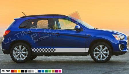Decal sticker Stripe set For Mitsubishi ASX VRV Outlander Sport light xenon kit