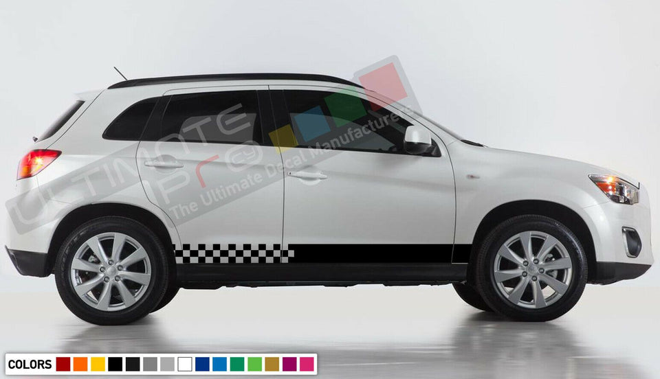 Decal sticker Stripe set For Mitsubishi ASX VRV Outlander Sport light xenon kit