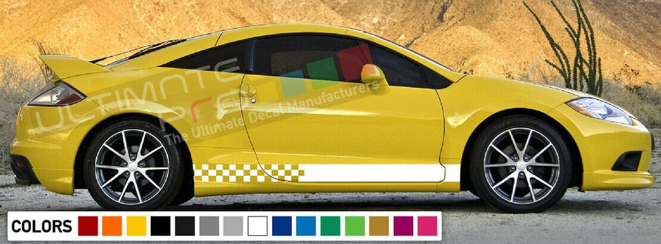 Decal sticker Stripe turbo For Mitsubishi Eclipse Carbon mirror 1990 2012 DSM 1