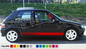 Decal Sticker Stripes Body Kit For PEUGEOT 106 Rallye Exhaust Tune Handle Mirror