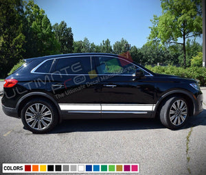 Decal Sticker Stripes For Lincoln MKX Body Trim 2016 2017 2018 carbon Fender kit