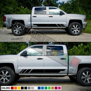 Decal sticker stripes kit For Chevrolet Silverado side 2017 2016 2015 2014 2013