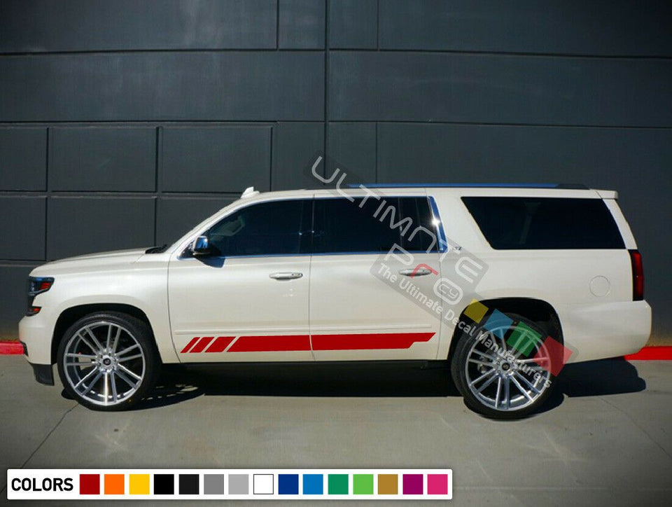 Decal sticker Stripes kit For Chevrolet Suburban Emblem body 2016 2017 2018 2019