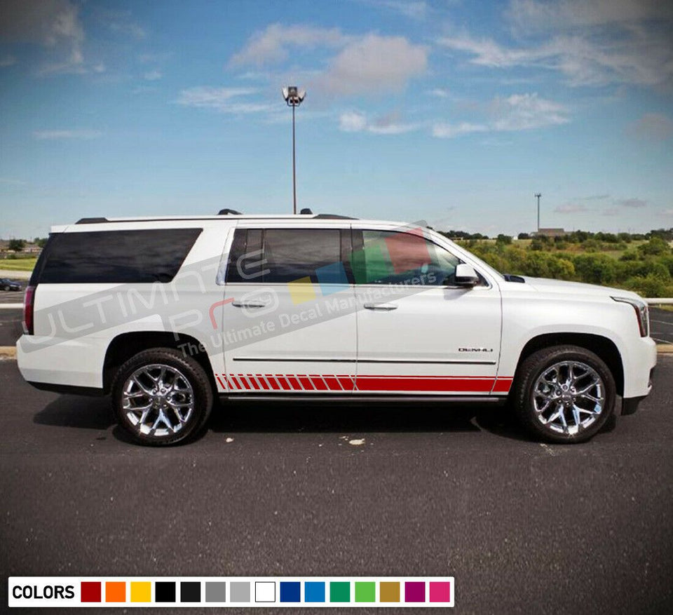 Decal sticker Stripes kit For GMC Yukon kit lip carbon skirts body side Fender