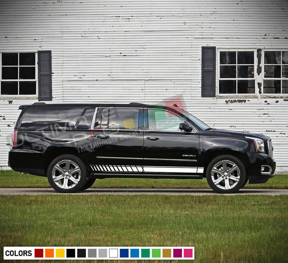 Decal sticker Stripes kit For GMC Yukon kit lip carbon skirts body side Fender