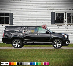 Decal sticker Stripes kit For GMC Yukon kit lip carbon skirts body side Fender