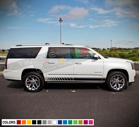 Decal sticker Stripes kit For GMC Yukon kit lip carbon skirts body side Fender