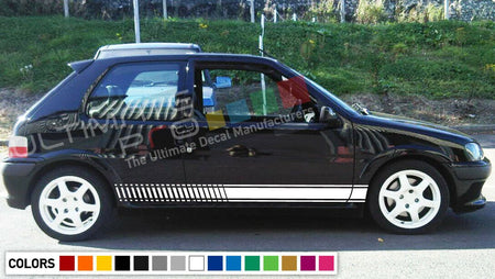 Decal Sticker Stripes Kit For PEUGEOT 106 Rallye GTI Spoiler Carbon Racing Body