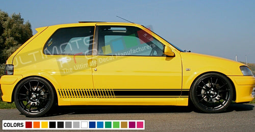 Decal Sticker Stripes Kit For PEUGEOT 106 Rallye GTI Spoiler Carbon Racing Body