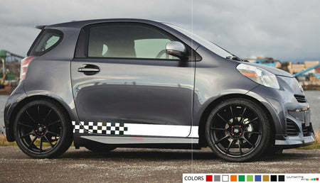 Decal sticker Stripes kit For Toyota IQ sport kit rs lip carbon skirts body side