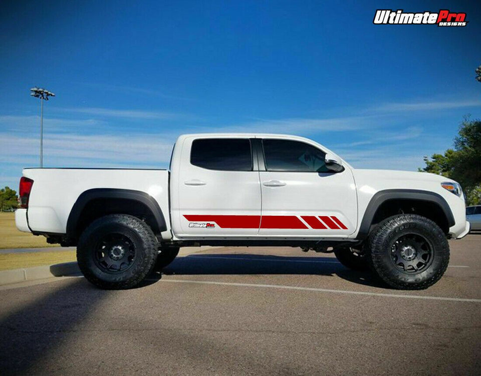 Decal sticker stripes kit For TOYOTA TACOMA side steps 2013 2017 2016 2015 2014