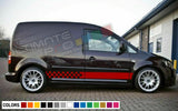 Decal sticker Stripes kit For Volkswagen Caddy R line Graphics Van body lowering