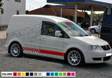 Decal sticker Stripes kit For Volkswagen Caddy R line Graphics Van body lowering
