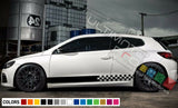 Decal sticker Stripes kit For Volkswagen Sirocco R body Wheel Emblem door part