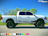 Decal Sticker Vinyl Door Mud Splash for Dodge Ram Bed Cover Storage Shade Mesh