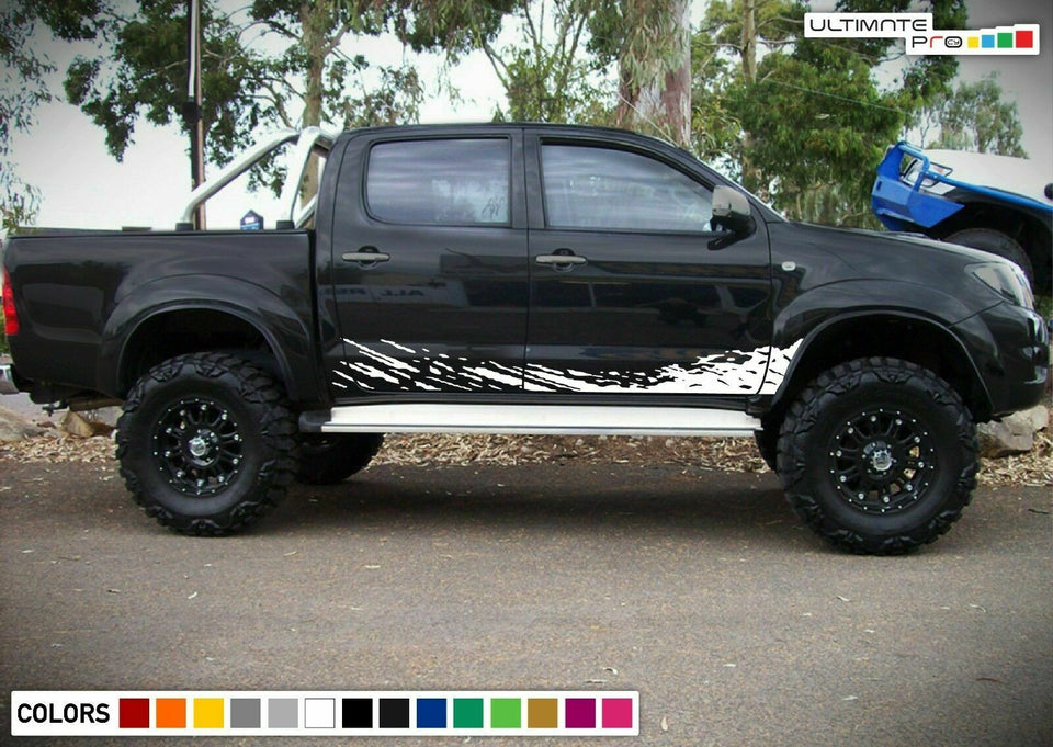 Decal Sticker Vinyl Door Mud Splash for Toyota Hilux Molding Guard Lift Kit Tool