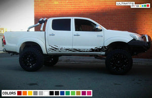 Decal Sticker Vinyl Door Mud Splash for Toyota Hilux Molding Guard Lift Kit Tool