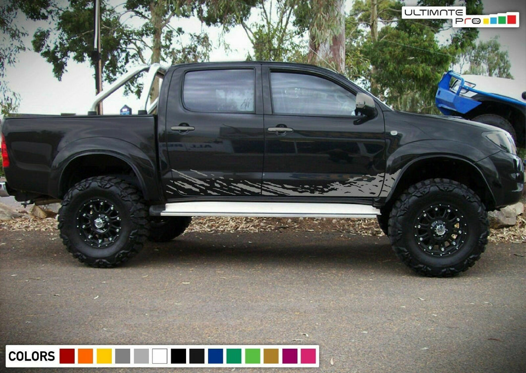 Decal Sticker Vinyl Door Mud Splash for Toyota Hilux Molding Guard Lift Kit Tool