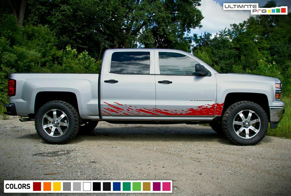 Side Mud Splash stripe design for Chevrolet Silverado third generation 1500 2500