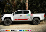 Decal Sticker Vinyl Side Stripe kit For Chevrolet Colorado Z71 Off Road Bed 4x4