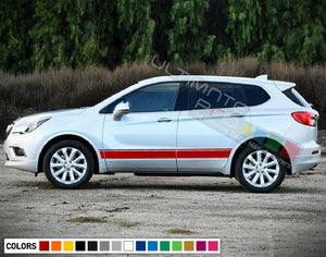 Decal Stripe For Buick Envision 2016 2017 2018 lowering kit banner side door Suv