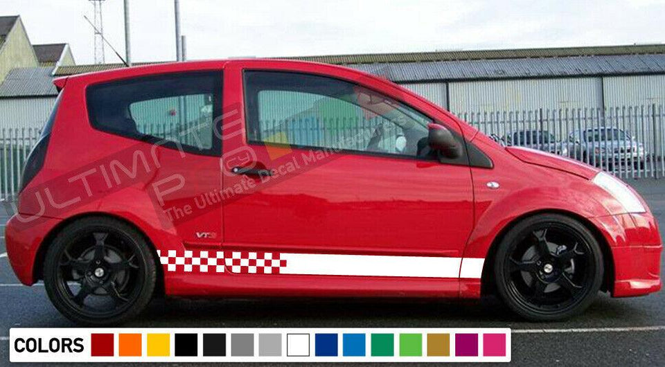 Decal stripe for CITROEN C2 Light Mirror fender VTS VTR SKIRTS 2003 2006 2009 c3