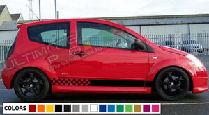 Decal stripe for CITROEN C2 Light Mirror fender VTS VTR SKIRTS 2003 2006 2009 c3