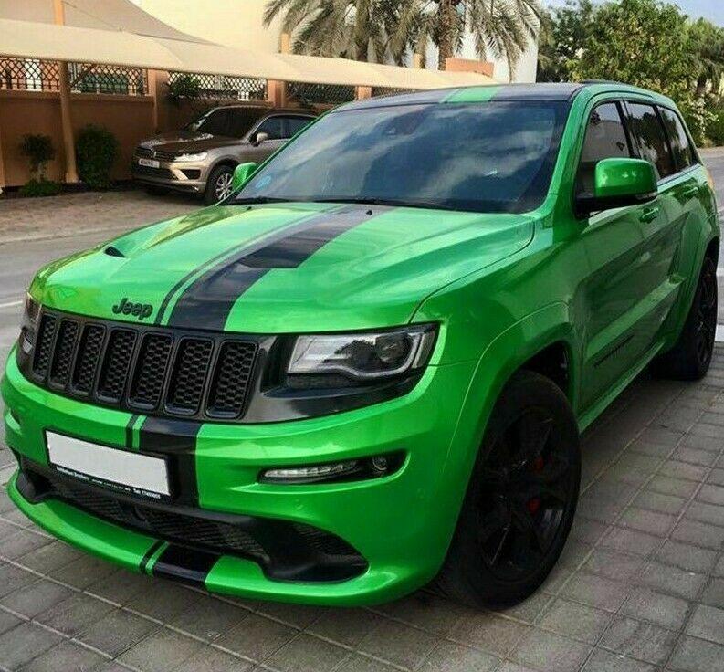 Decal Stripe full kit for Jeep Grand Cherokee Hood Bonnet Chrome 2013 2015 2017