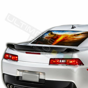 Decal Sun Visor Rear Window See Thru Sticker Perforated for Chevrolet Camaro