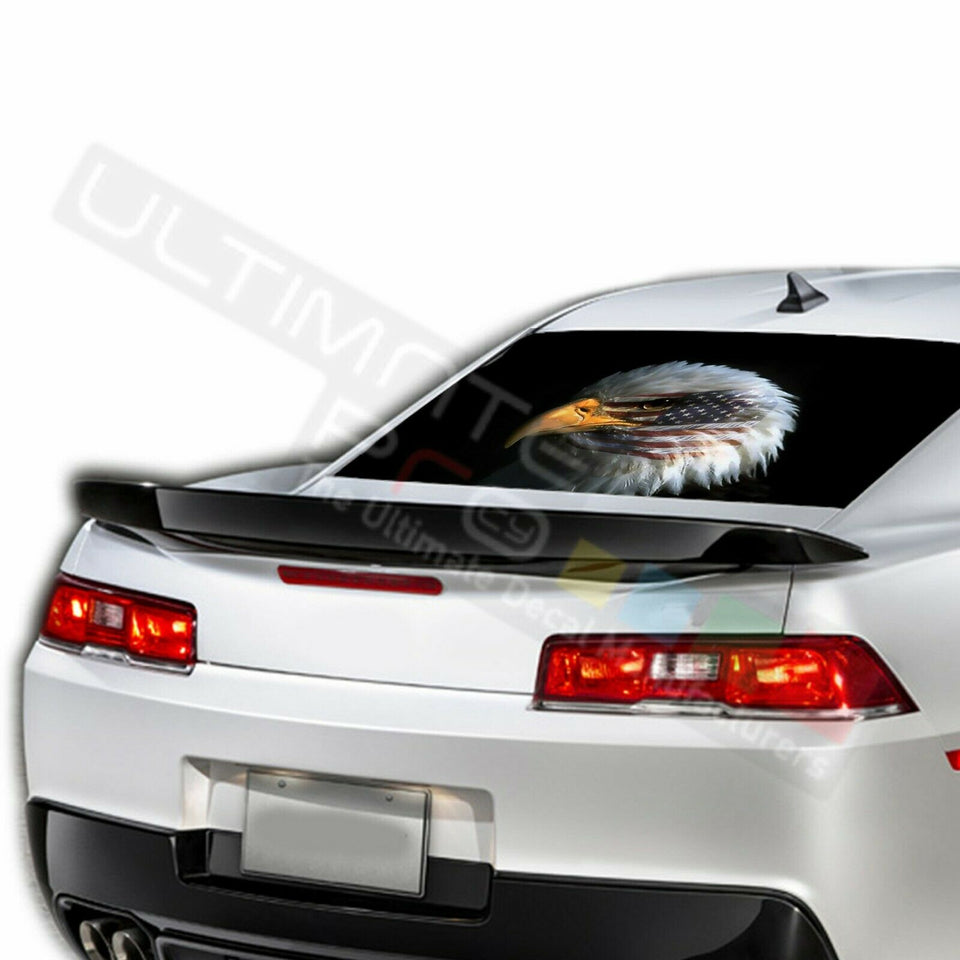 Decal Sun Visor Rear Window See Thru Sticker Perforated for Chevrolet Camaro