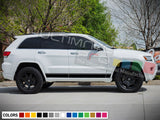 Decal Vinyl Door Stripes for Jeep Grand Cherokee Trailhawk edge line stripes rocker panel