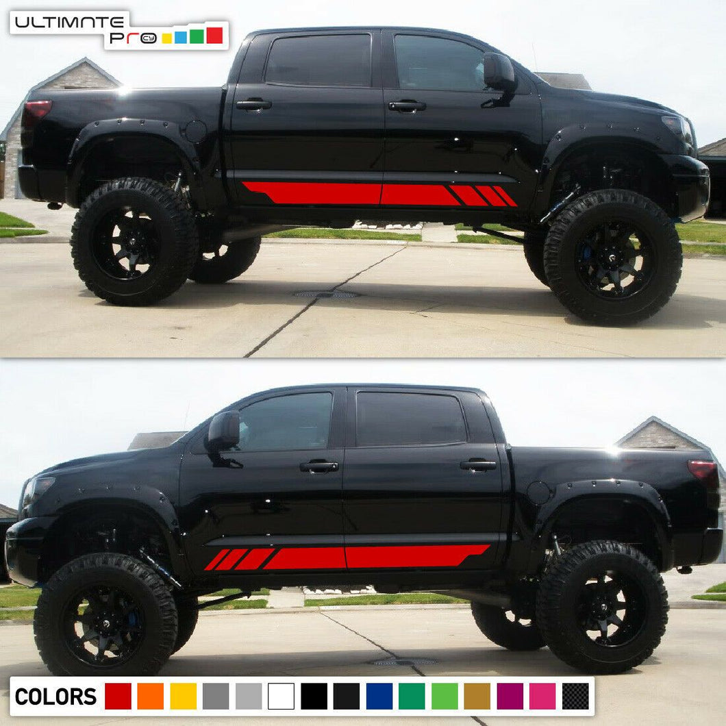 Decal Vinyl Sticker Stripe Body Kit For Toyota Tundra Racing Fender Flare SR Set