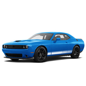 Rocker panel Sticker Decal Side Door Stripe Kit for Dodge Challenger RT Sport Grille 2010 2011 2022 2023