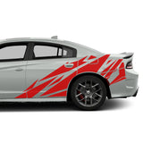 Geometric Design Sticker for Dodge Charger Door Sport Side Vinyl Graphics Decal pattern