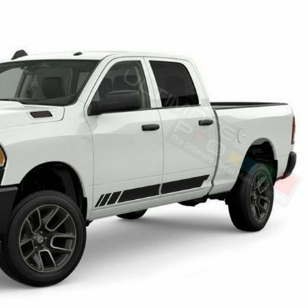 Doors Stripes Modern Racing Sport Wrap Decal Sticker for Dodge R Crew Cab 1500