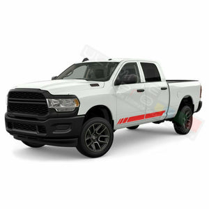 Doors Stripes Modern Racing Sport Wrap Decal Sticker for Dodge R Crew Cab 2500