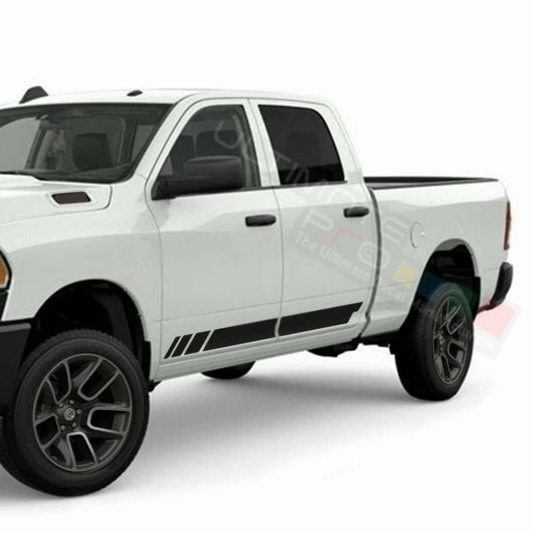 Doors Stripes Modern Racing Sport Wrap Decal Sticker for Dodge R Crew Cab 2500