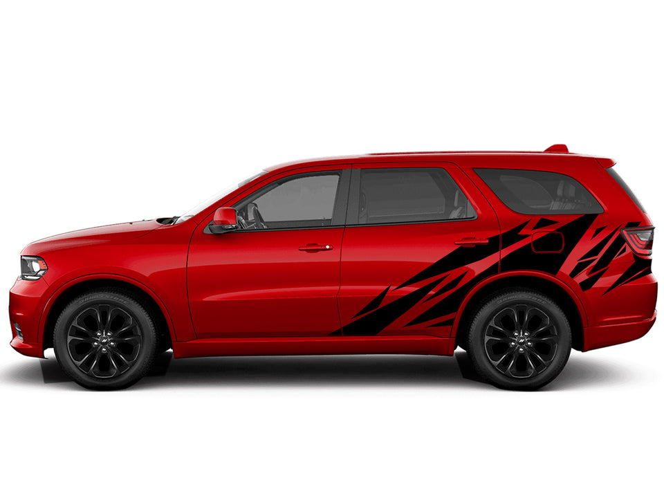 Wrap Geometric shape Graphics for Dodge Durango rear fender door Design Sticker side