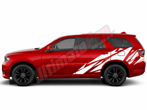 Wrap Geometric shape Graphics for Dodge Durango rear fender door Design Sticker side