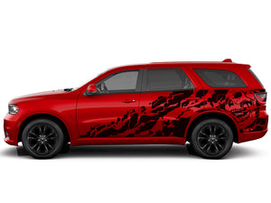 Skull design  wrap compatible with Dodge Durango 2022 SRT 392 AWD hood roof SXT, GT,GT PLUS,CITEDEL,RT