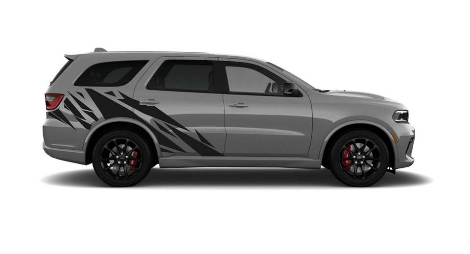 Wrap Geometric shape Graphics for Dodge Durango rear fender door Design Sticker side