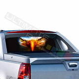 Eagle Decal Rear Window See Thru Sticker Perforated for Chevrolet Avalanche