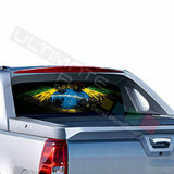 Eagle Decal Rear Window See Thru Sticker Perforated for Chevrolet Avalanche